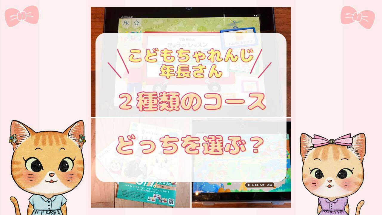 こどもちゃれんじ年長さん！２種類のコースどっちを選ぶ？